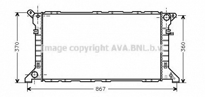 AVA QUALITY COOLING fd2205 -  Радиатор, охлаждение двигателя